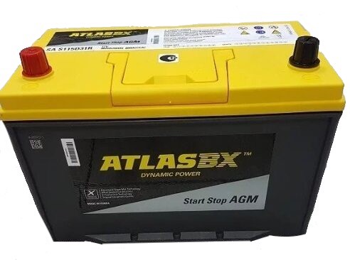 Аккумулятор автомобильный Atlas AGM AX S115D31R 90Ah (п.п.)